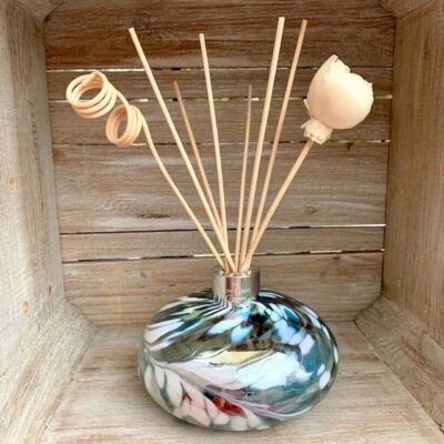 Mouth Blown Reed Diffuser Orb Galactic Grey